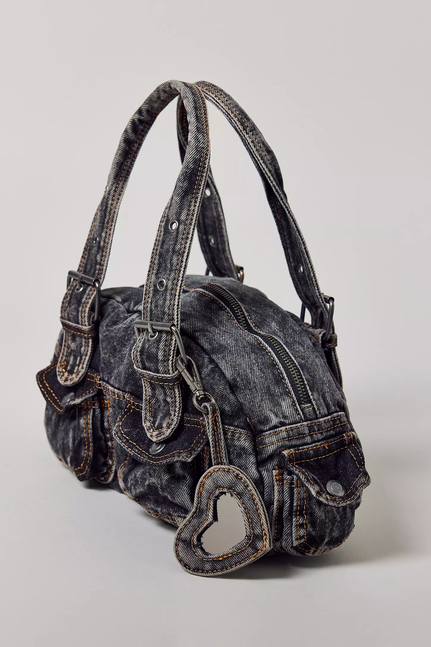 Vintage Denim Shoulder Bag
