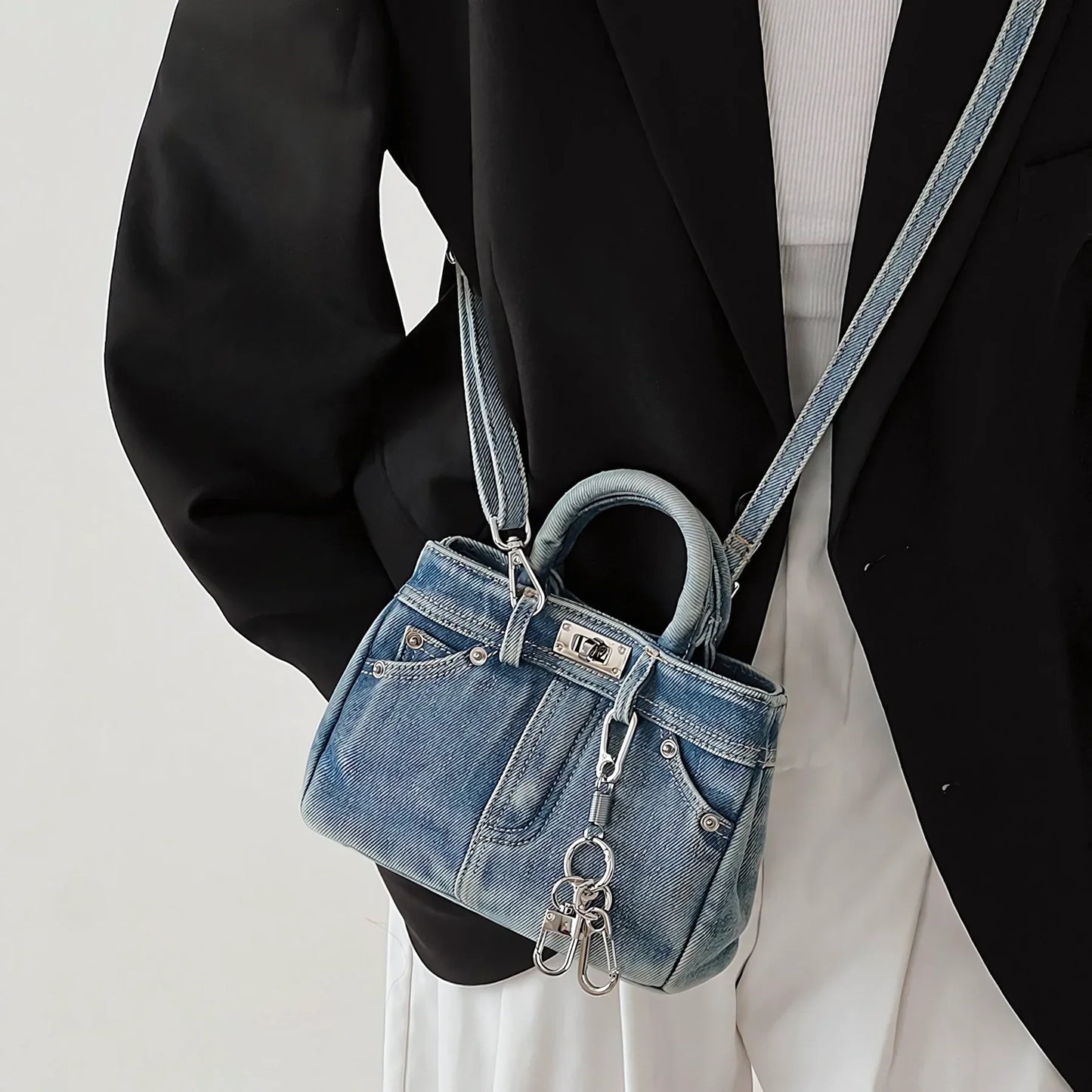 Vintage Denim Hangbag