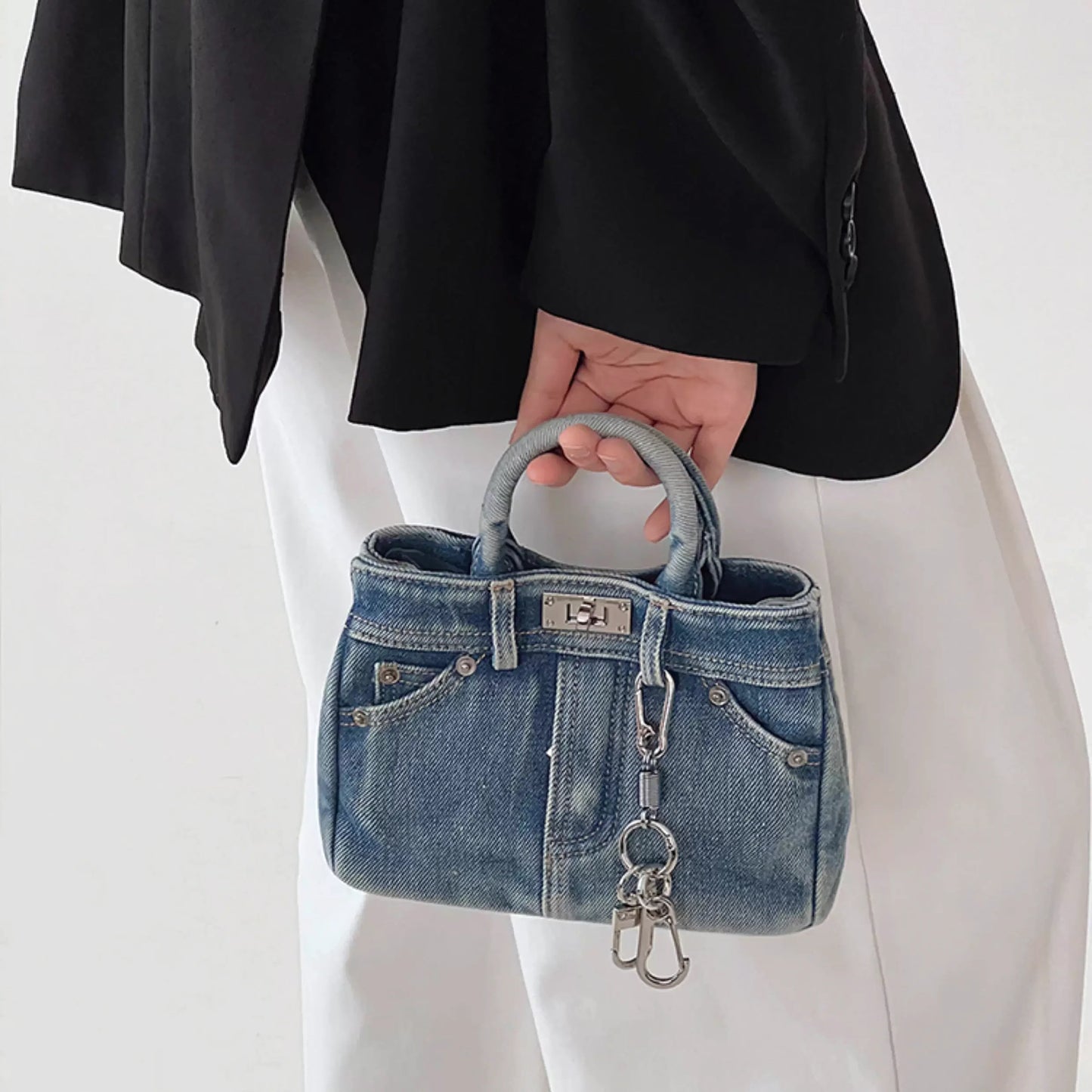 Vintage Denim Hangbag