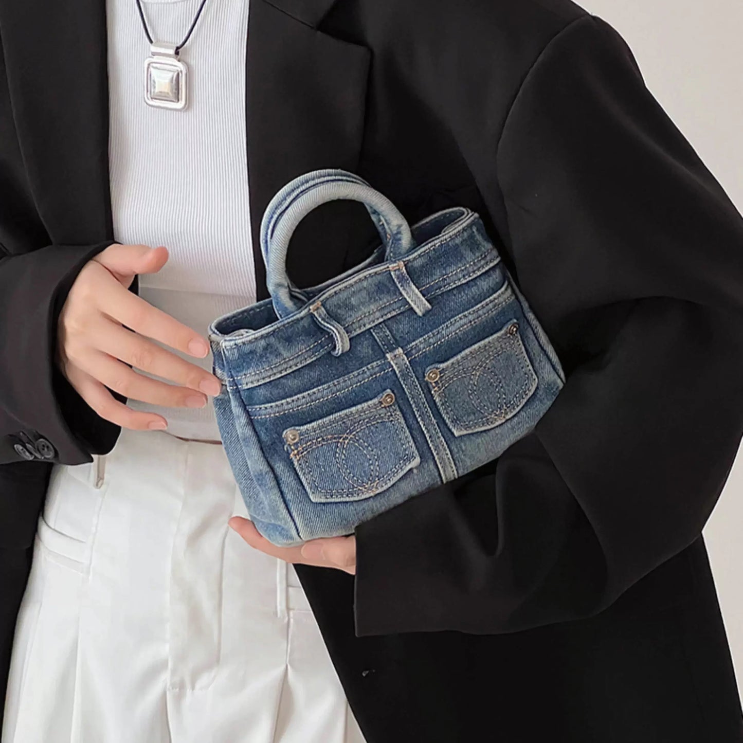 Vintage Denim Hangbag