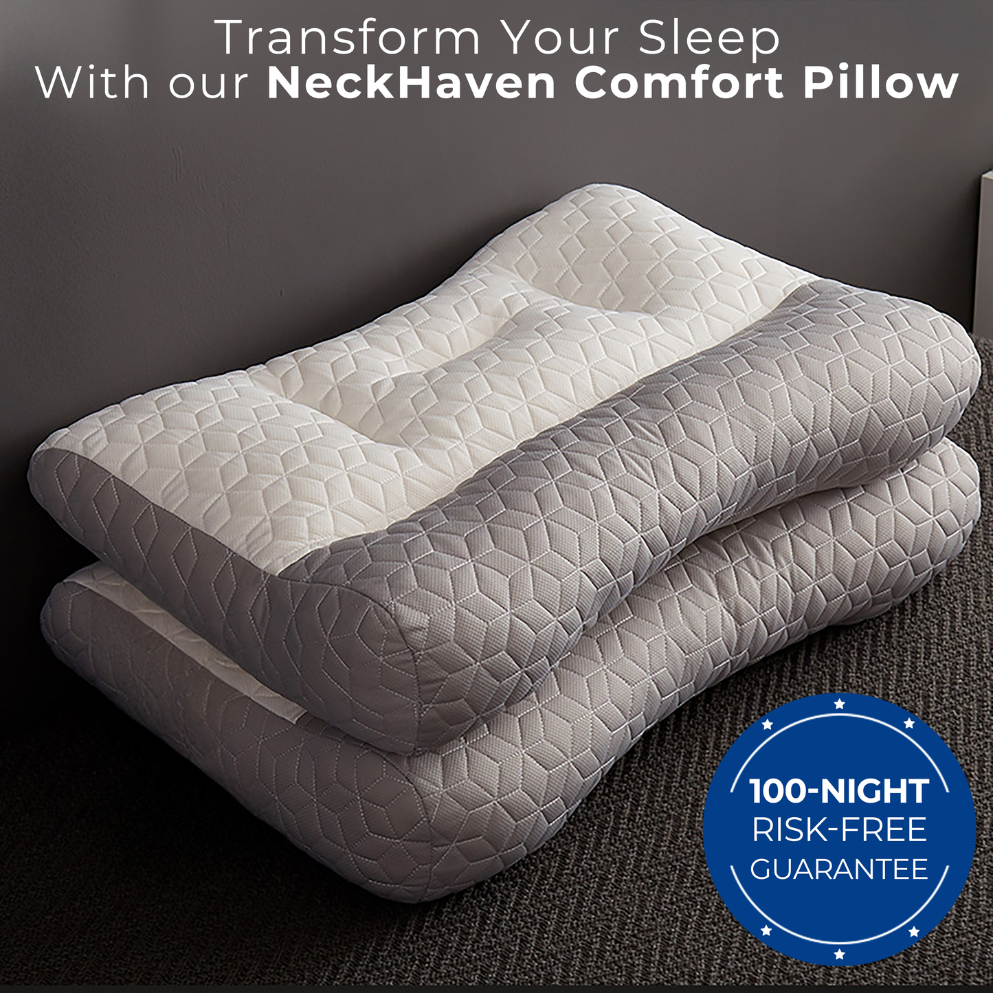 Flat Neck Pillow - Fix Your Sleep in 7 Days