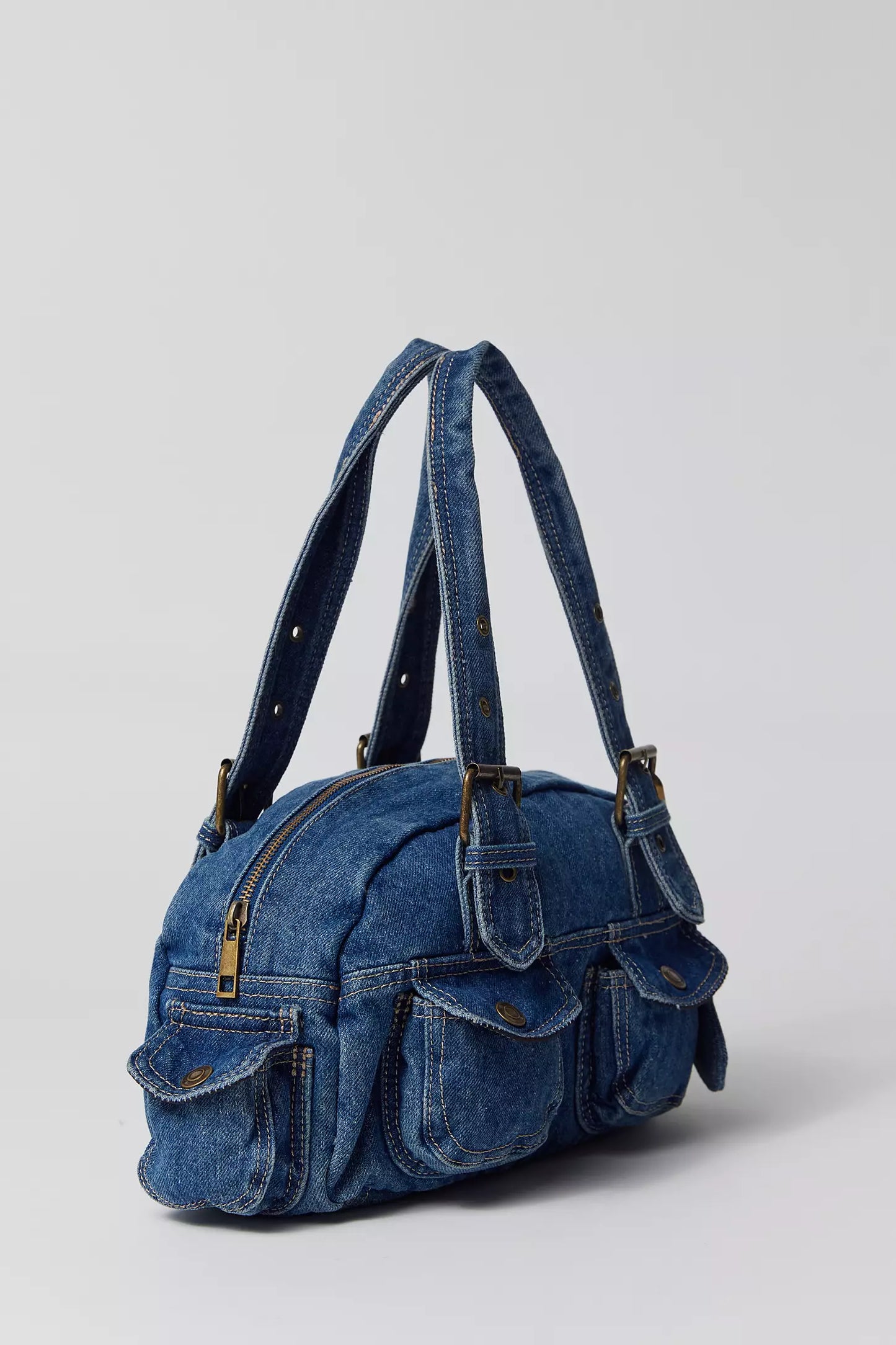 Vintage Denim Shoulder Bag