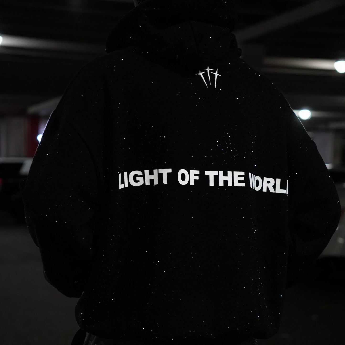 "Jesus is The Light" Rhinestone Hoodie