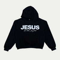 "Jesus is The Light" Rhinestone Hoodie